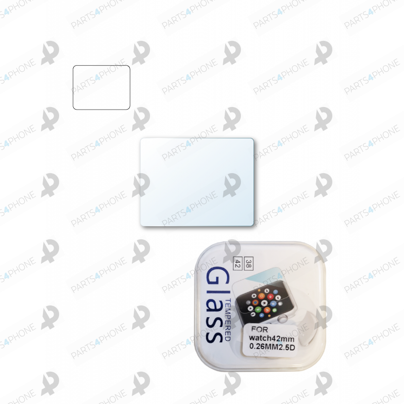 Verres trempés-Apple watch 38 mm, film de protection en verre trempé, 0.26 mm, 2.5D- Verres trempés-Apple watch 38 mm, film de protection en verre trempé, 0.26 mm, 2.5D-