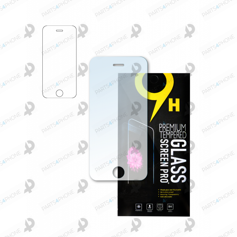 Verres trempés-iPhone 5, 5c, 5s und SE, Schutzfolie aus Panzerglas-
