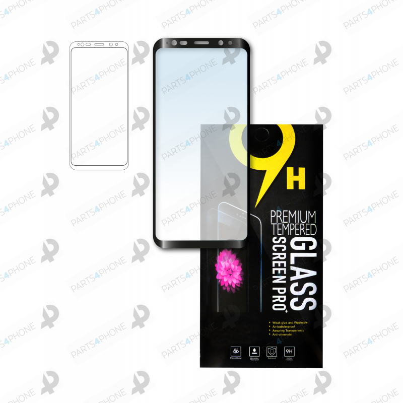 Verres trempés-Galaxy S9+ (SM-G965F), Schutzfolie aus Panzerglas-