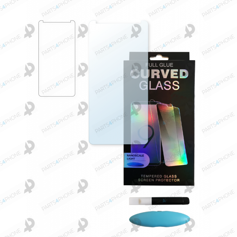 Verres trempés-Galaxy S9 (SM-G960F), film de protection en verre trempé (colle UV)-
