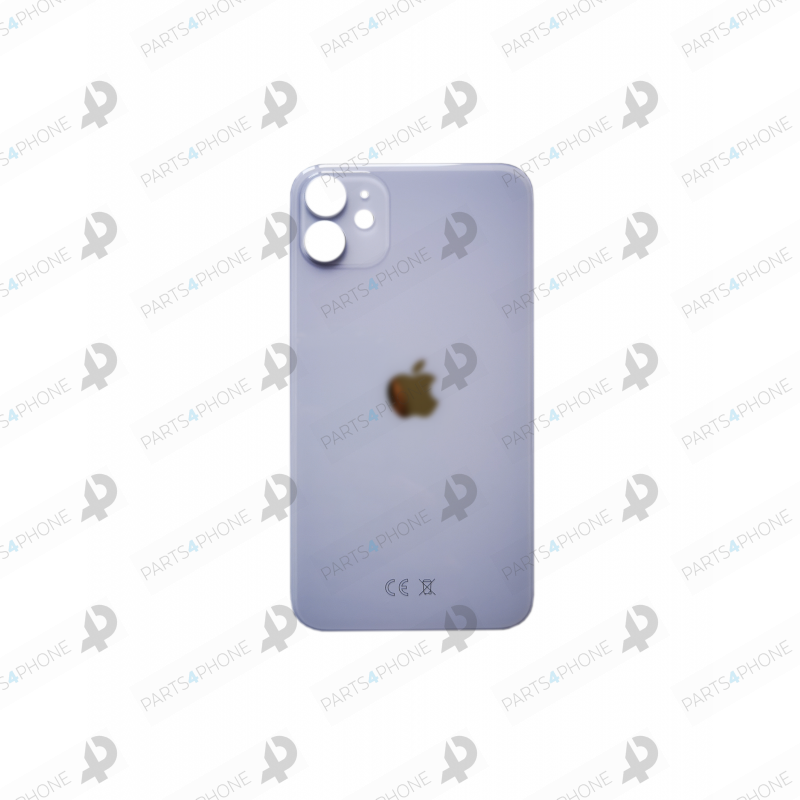 11 (A2221)-iPhone 11 (A2221), Akku-Abdeckung aus Glas + Sticker-