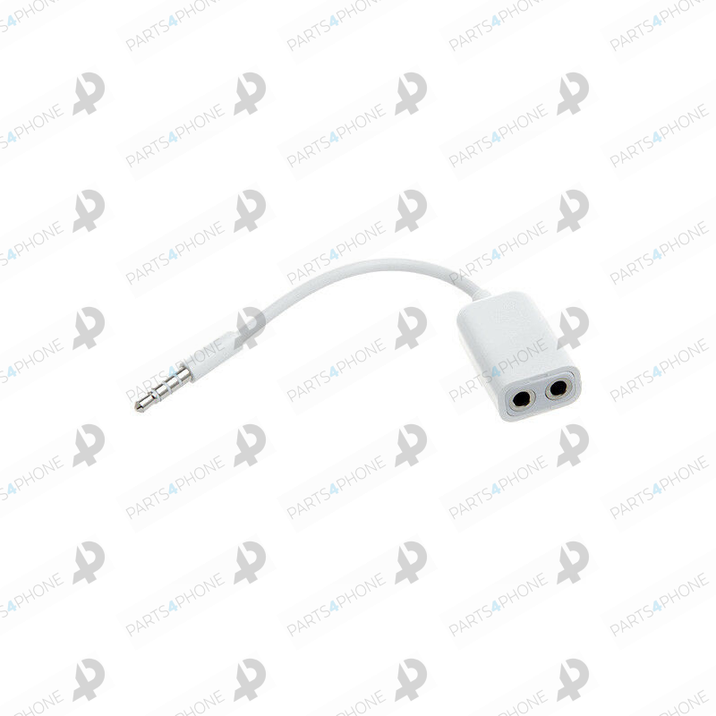 Chargeurs et câbles-Cavo audio bianco 3.5 mm mini jack (maschio) 3.5 mm mini jack (femmina) splitter-