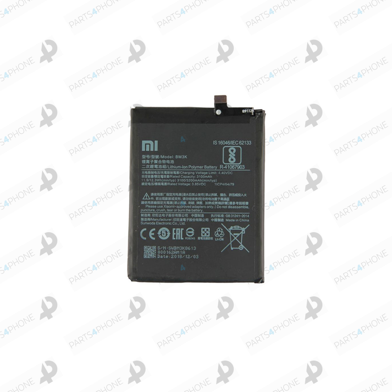 Mi Mix 3 (M1810E5A)-Xiaomi Mi Mix 3 (M1810E5A), Batterie 2980/3050 mAh - BM31-